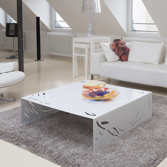 table basse metal contemporaine sur mesure lehoux paris