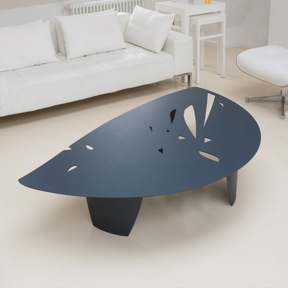 table basse metal moderne