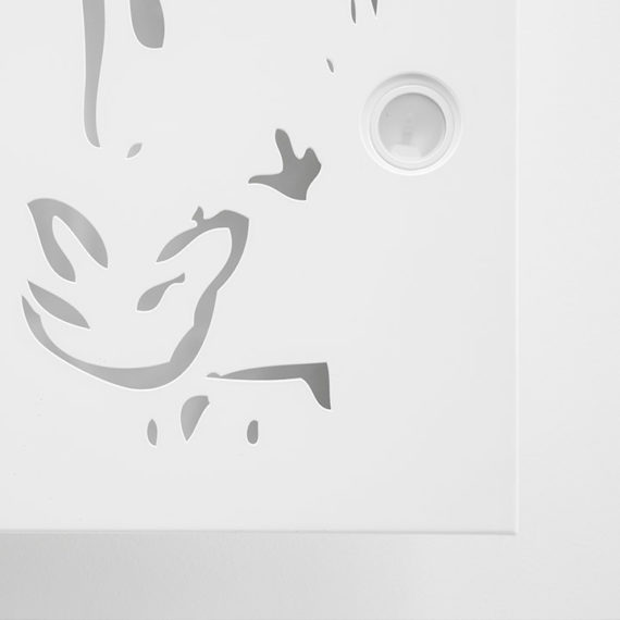 plafonnier lumineux moderne avec spot lehoux