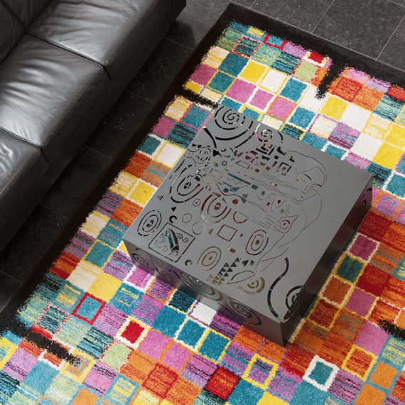 table basse metal contemporaine metal a paris