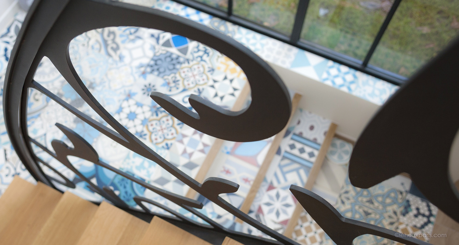 rampe moderne metal lehoux