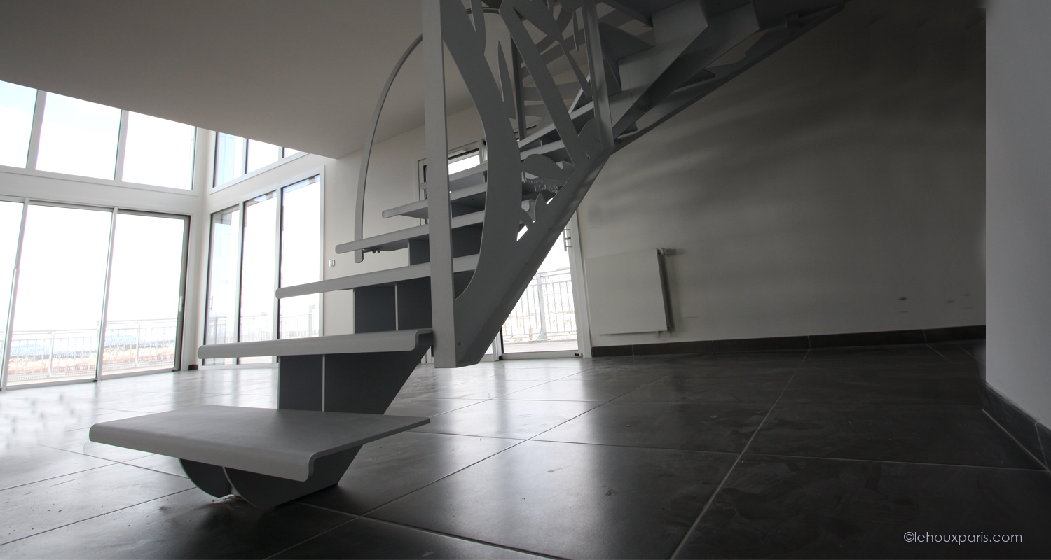 escalier suspendu lehoux