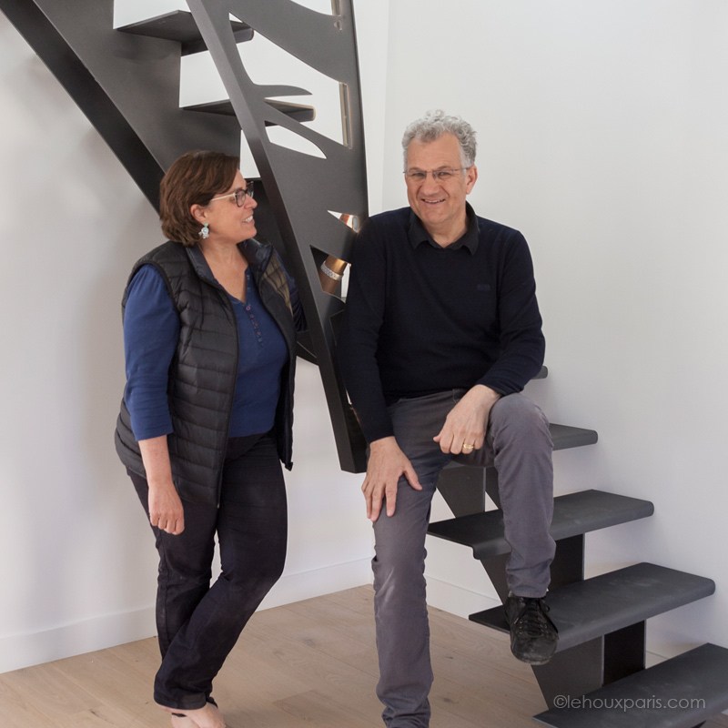escalier metal demi tournant lehoux paris