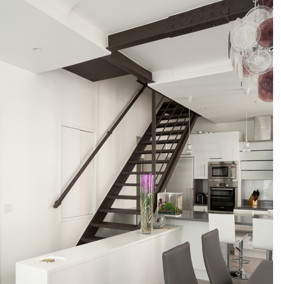 escalier style industriel