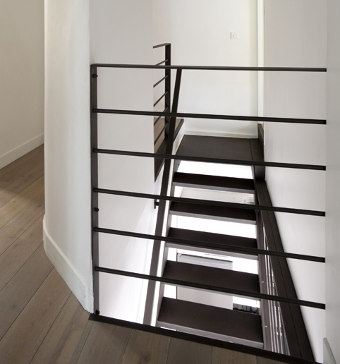 escalier métallique design LEHOUX paris