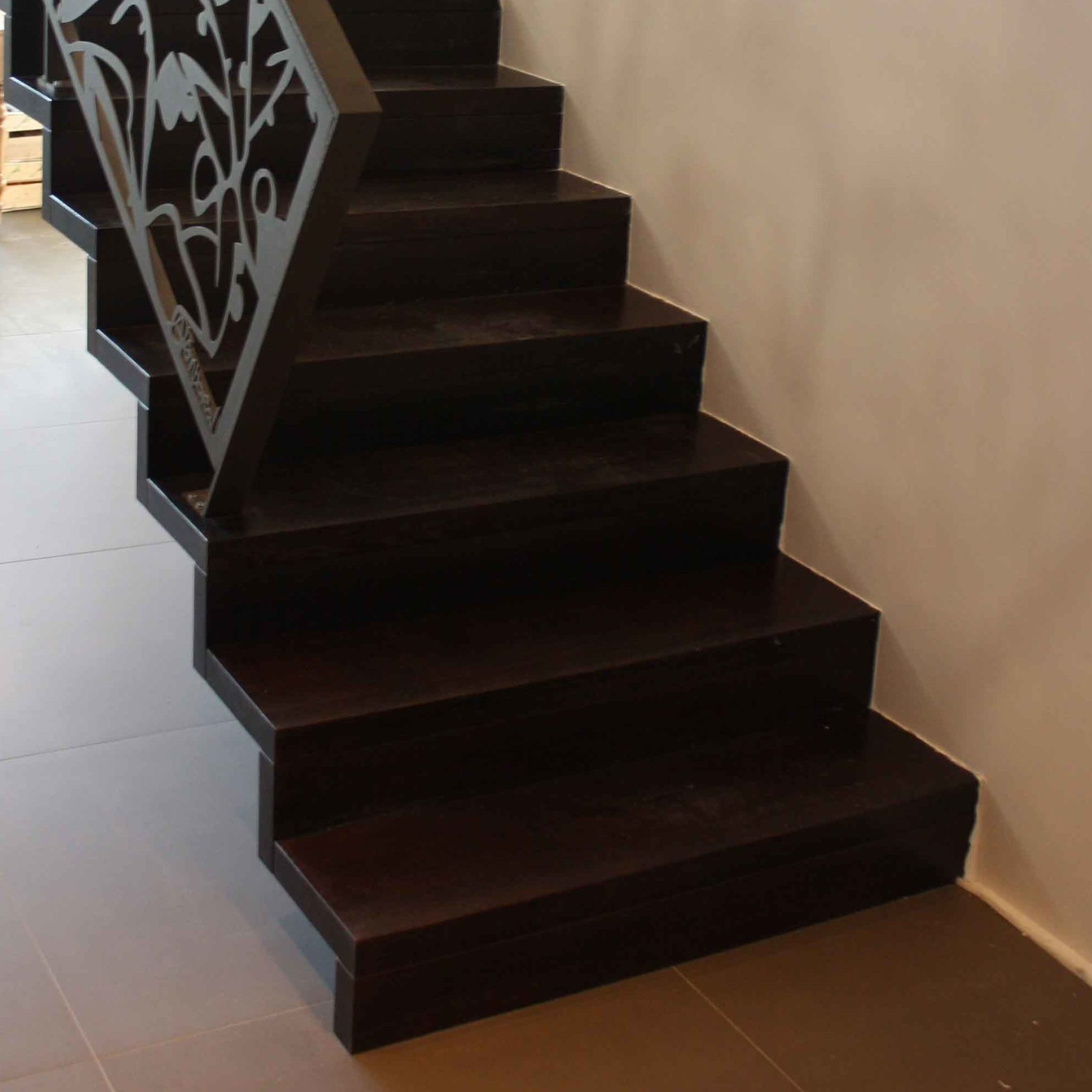 escalier moderne suspendu lehoux paris