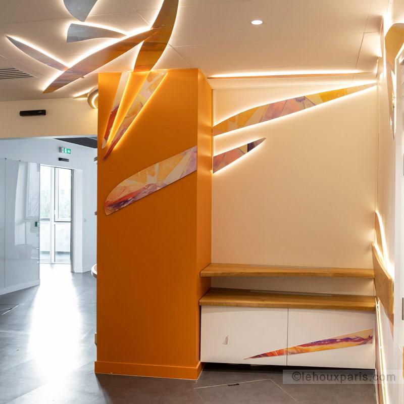 DECORS LUMINEUX CREATIONS LEHOUX PARIS ORANGE GARDEN