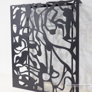 console métal sur mesure, console métal artisan français, design, console murale métal artisan, artisan ferronnier console métal, Paris,