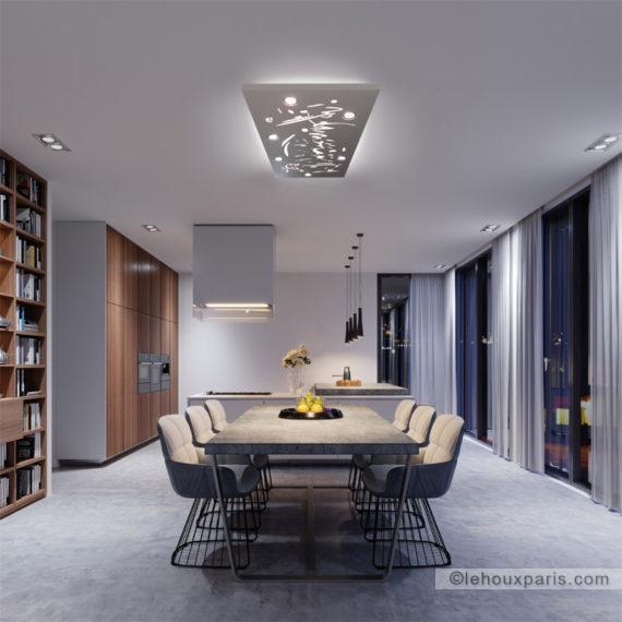 LEHOUX PARIS SUSPENSION RECTANGLE led halogene