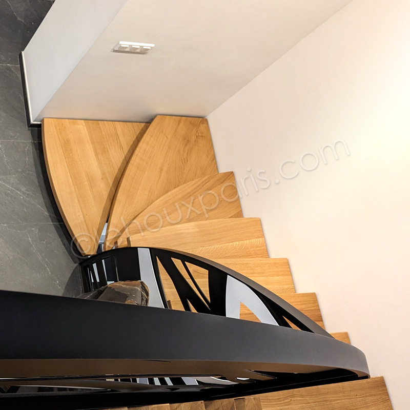 escalier bois metal monumental escalier prestige haut de gamme LEHOUX PARIS (4)